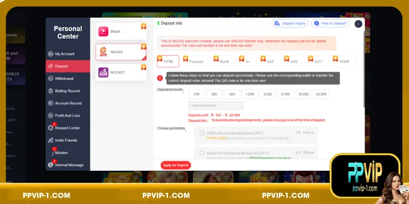 Key Considerations for PPVIP Account Funding