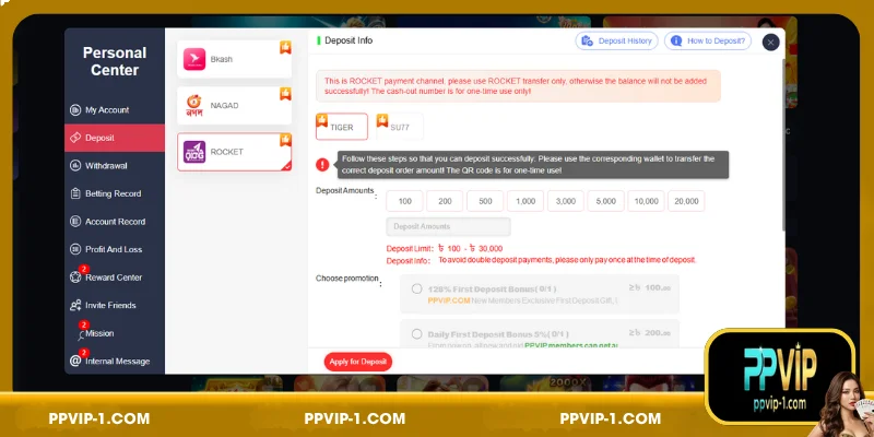 Leading DEPOSIT PPVIP Payment Methods in Bangladesh