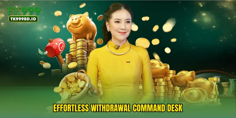 Effortless withdrawal command desk
